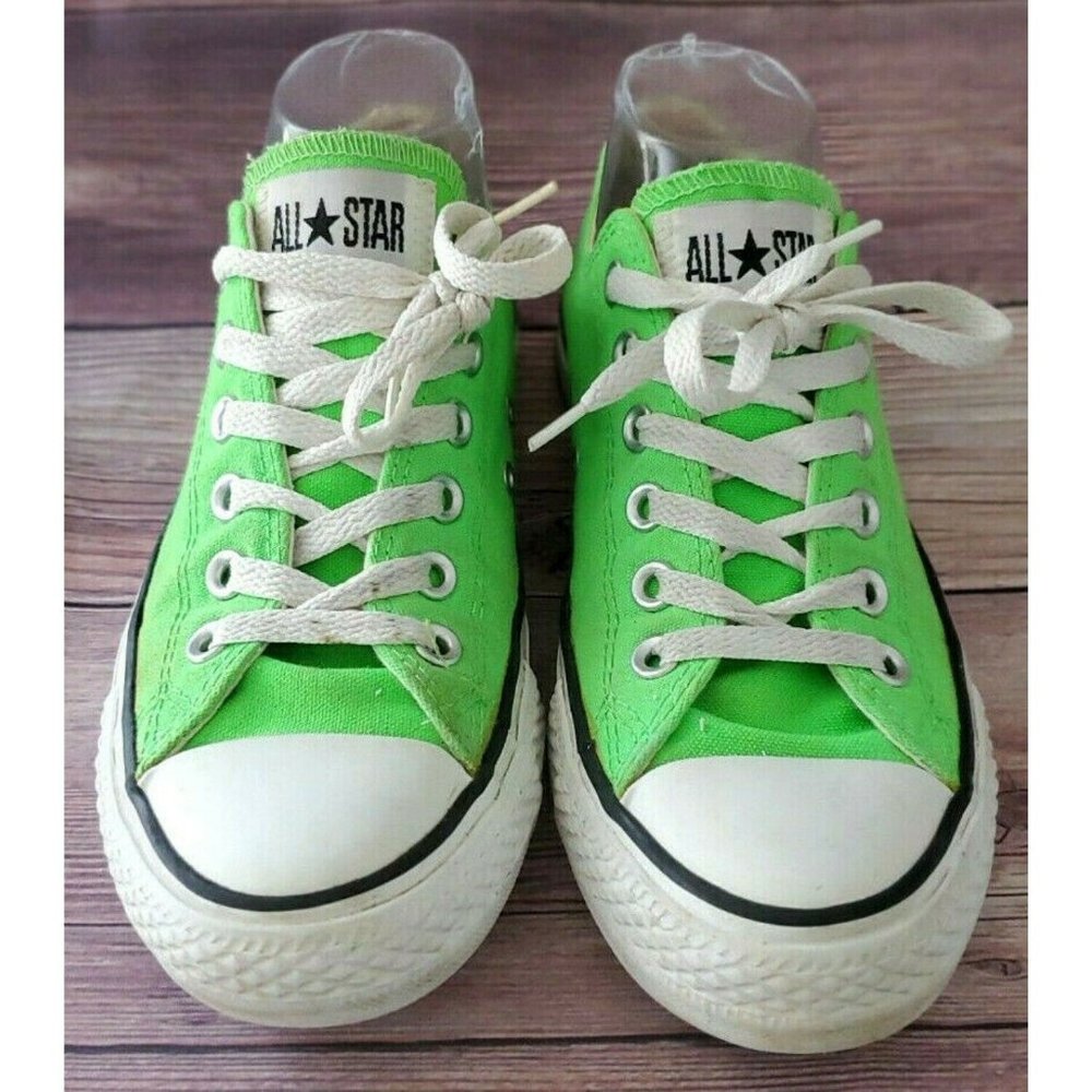 Converse Womens All Star Ox green Sneakers Size 8 - Picture 3 of 6